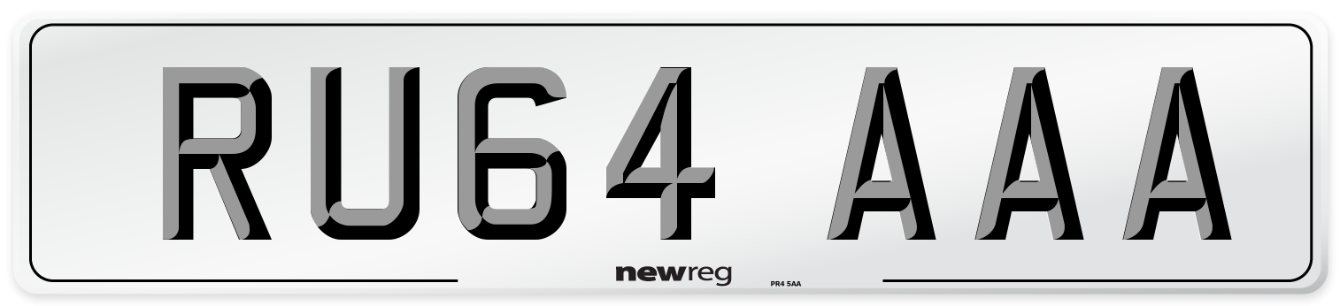 RU64 AAA Number Plate from New Reg